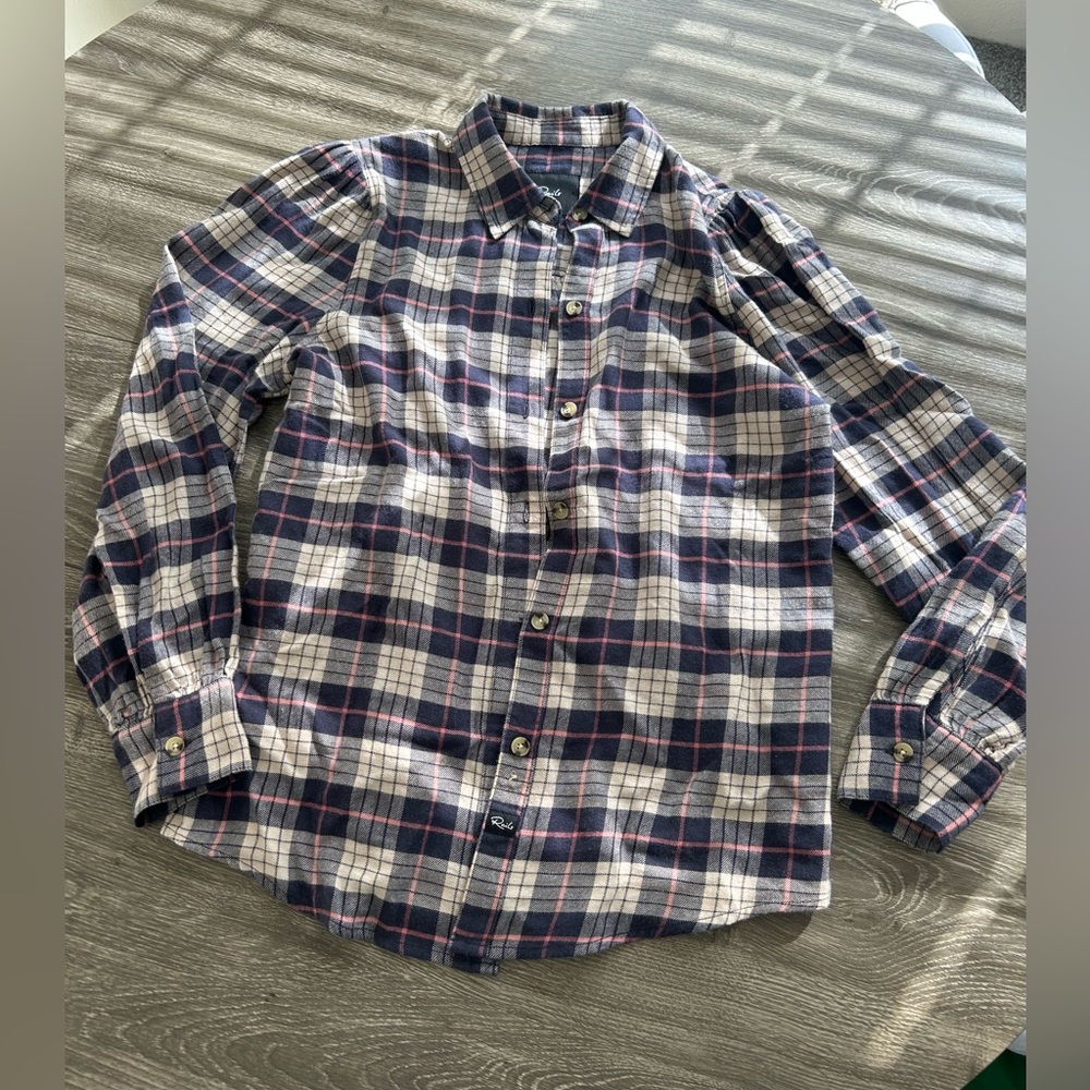 Rails navy blue and pink  Shirt. Size XS. NEW - Picture 2 of 10